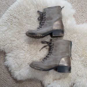Madden Girl Brown & Bronze Boots
